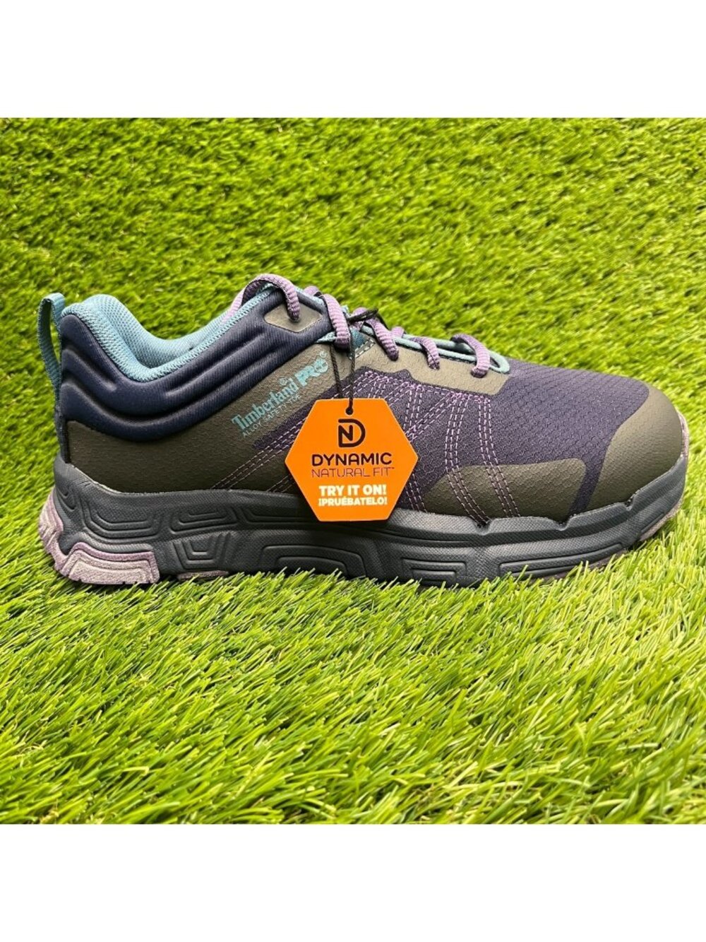 Timberland PRO XR-1 Dynamic Womens Size 8W Purple Alloy Toe Safety Work Shoes